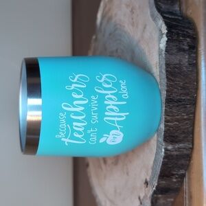 Teacher Insulated 16oz Wine Tumbler Teacher Appreciation Mixer Glass